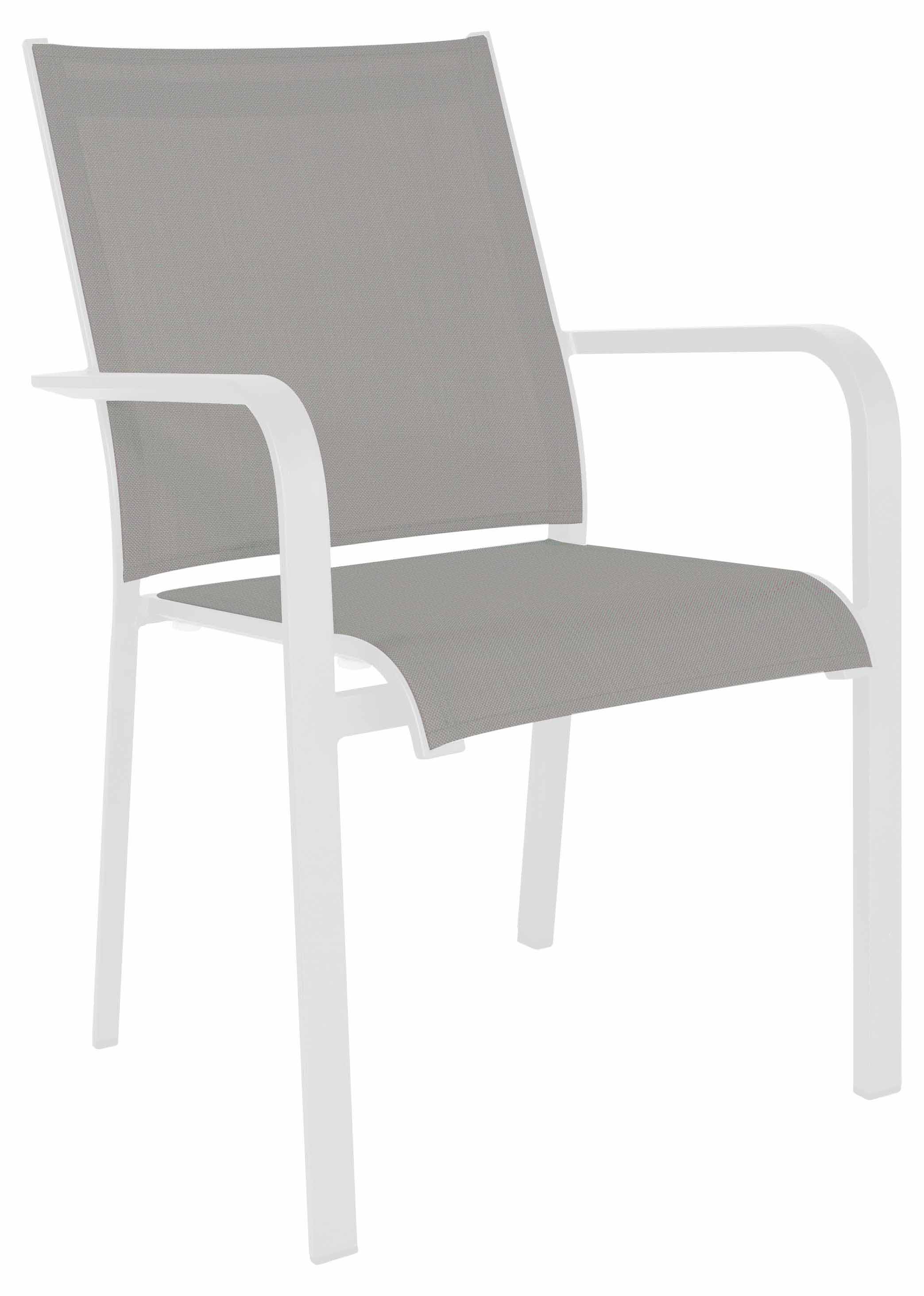 Dransy Stapelsessel weiß/hellgrau