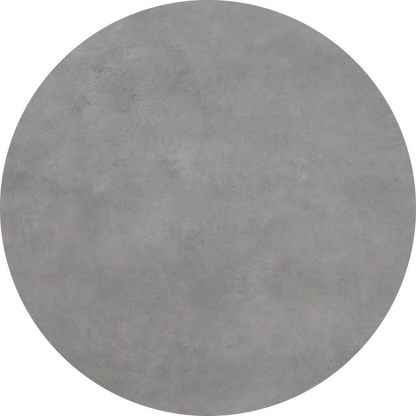 Tischplatte 150cm rund, Keramik zement hell (6mm + 1mm)