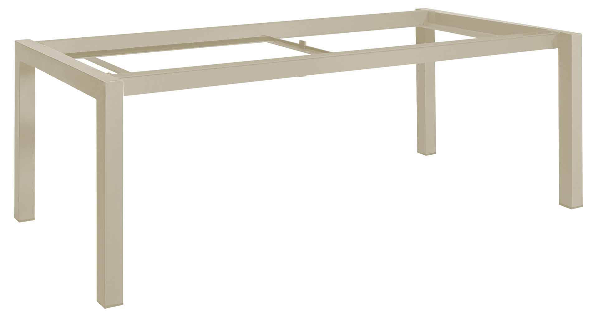 Forli Tischgestell für Platte 220/270/320x100cm (Keramik) oder 220/280x100cm (HPL), sand
