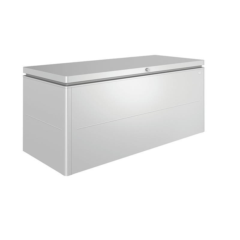 LOUNGEBOX® 200 Kissenbox 200x84x88,5cm, silber-metallic, zerlegt