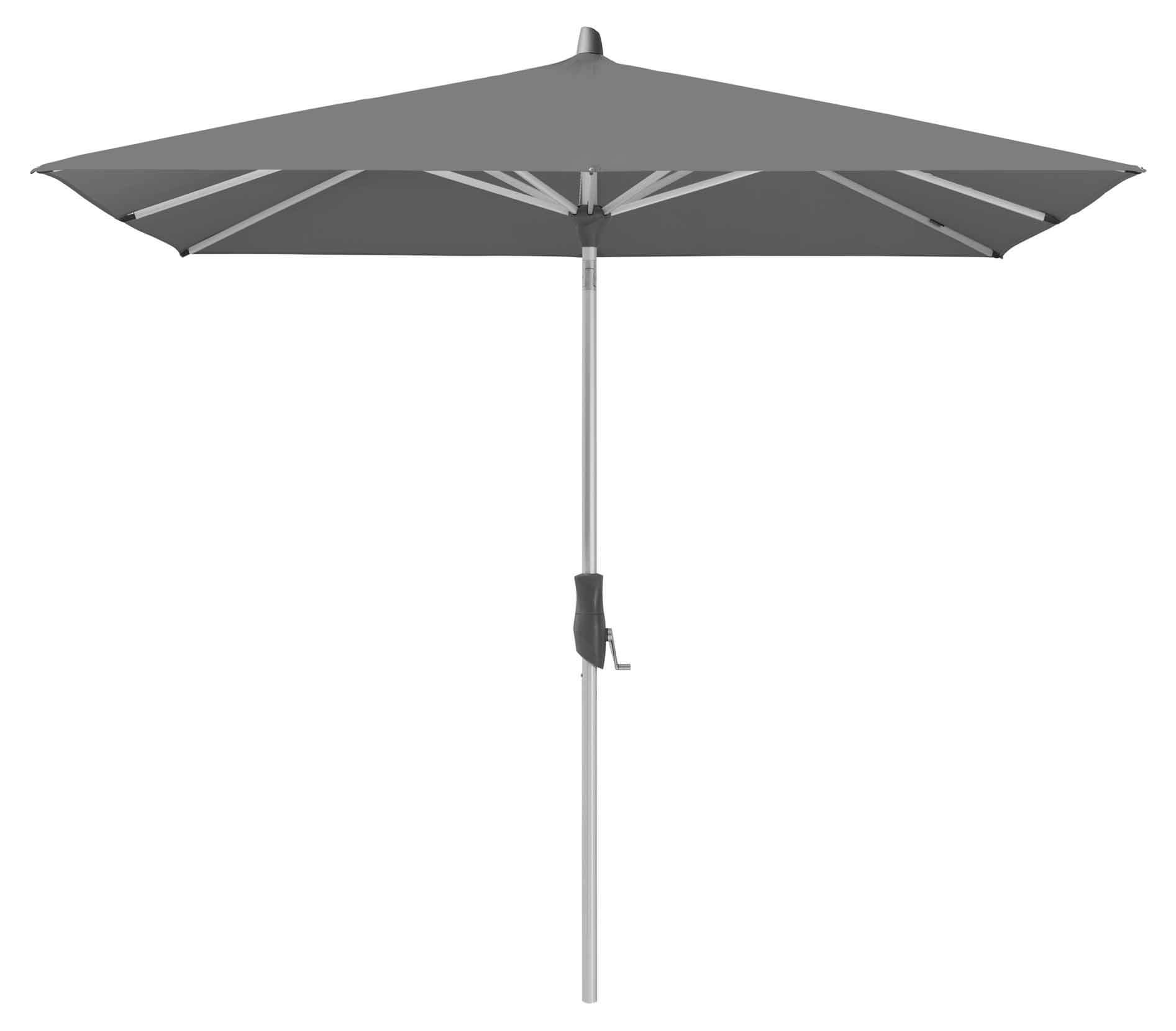 ALU-TWIST Sonnenschirm 240x240cm, Stoff 157 stone grey