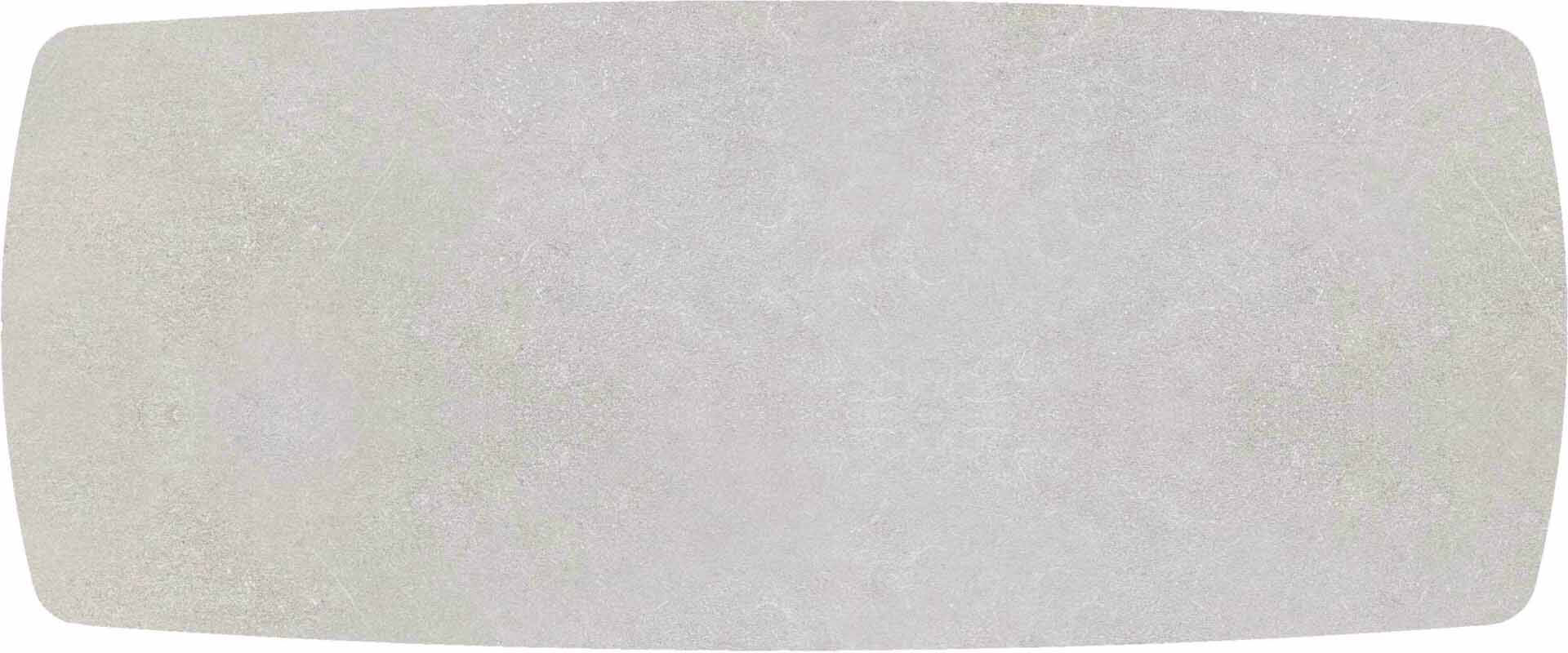 Tischplatte 240x100cm Bootsform, HPL sand (13mm)