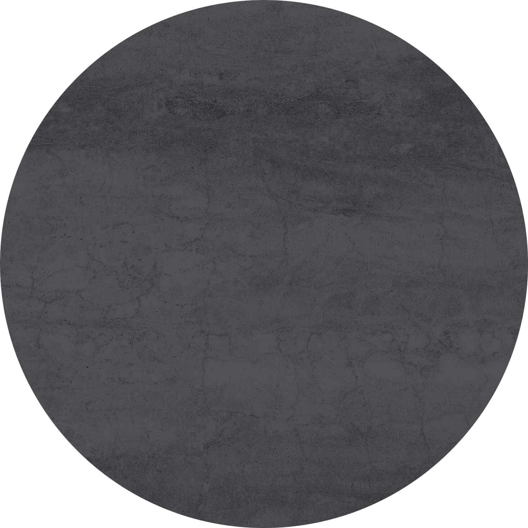 Tischplatte 120cm rund, Keramik pietra anthrazit (6mm)