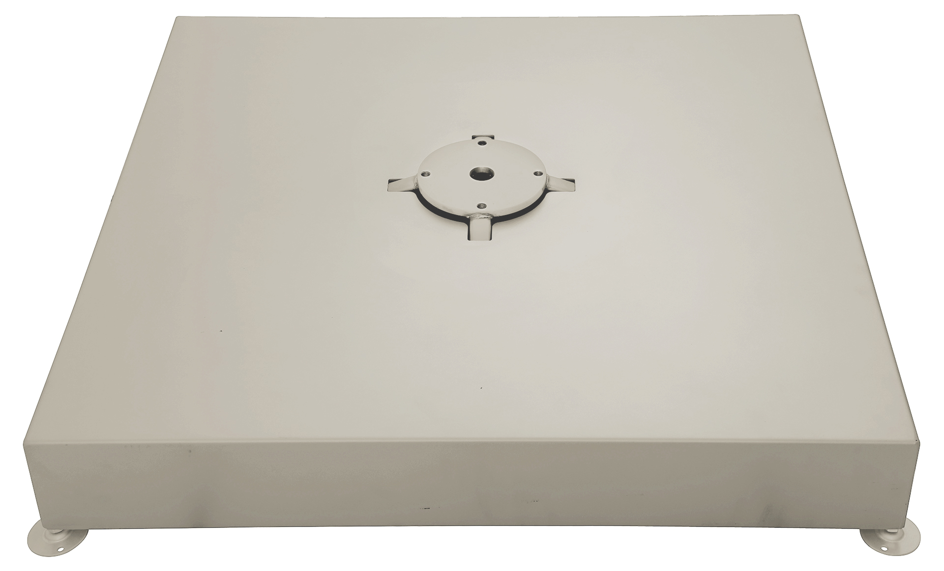 Standrahmen für 12 Platten 40x40x4cm (ca. 190kg), inkl. Abdeckung Alu, dune