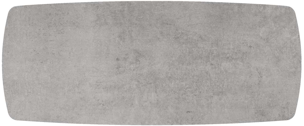 Tischplatte 240x100cm Bootsform, Dekton kreta (8mm)