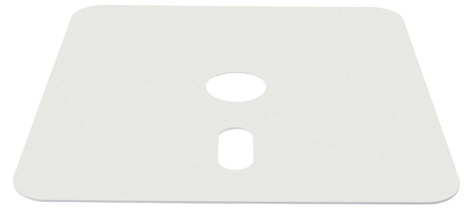 Decorplatte zu Rollensockel M4 180kg, Aluminium Verbund grauweiss RAL 9002