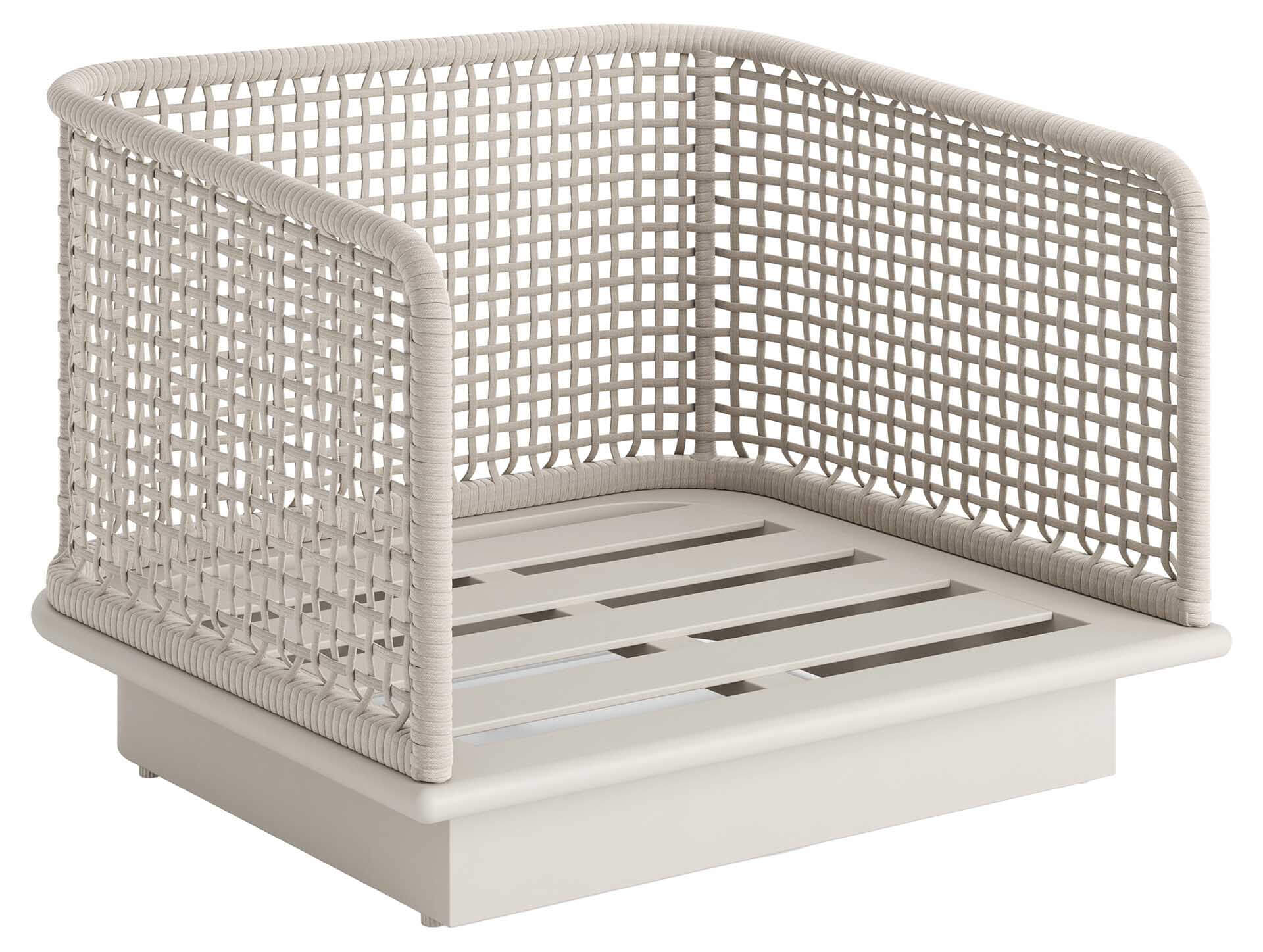 Acri Lounge Sessel, dune/linnen uni, open weaving