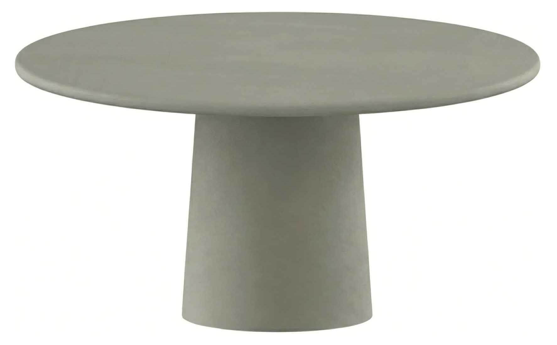 Mono Tisch 120cm rund, zementgrau