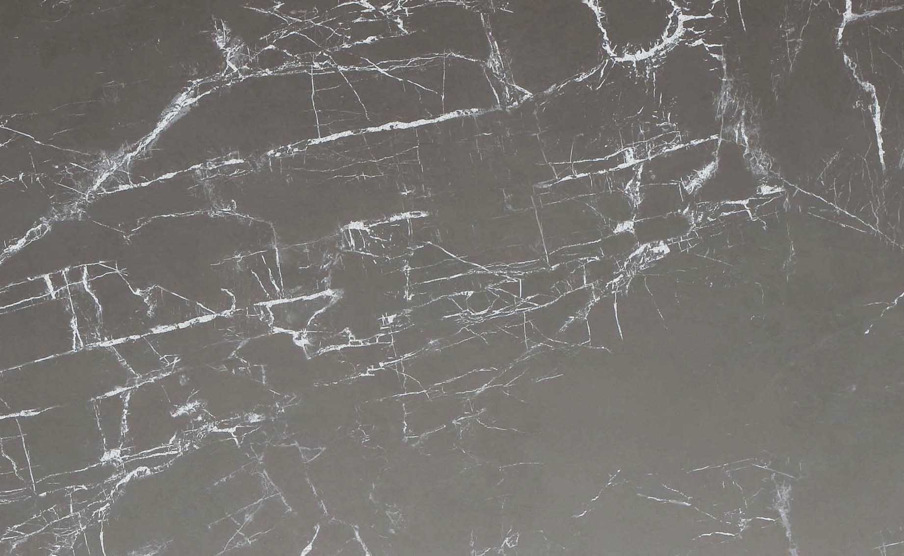 Tischplatte 130x80cm rechteckig, Keramik grey marble (6mm + 1mm)