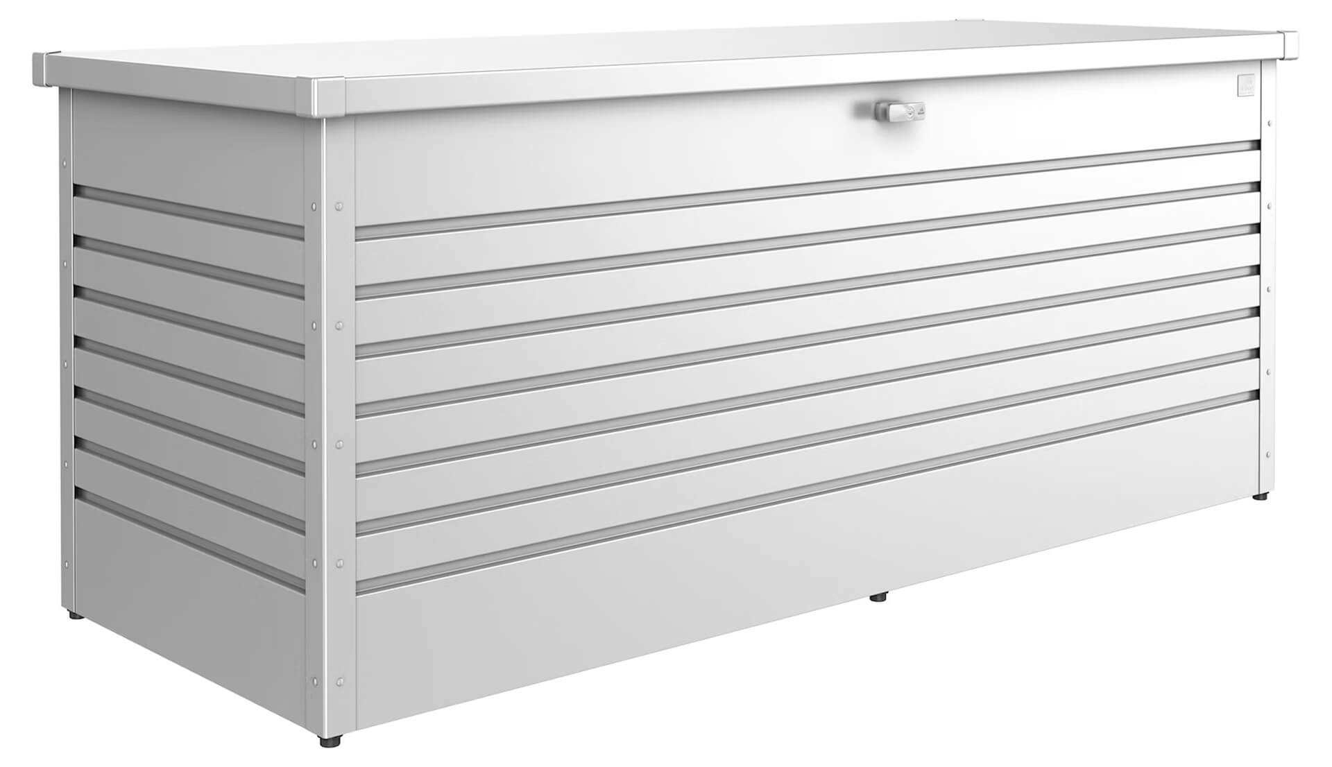 FREIZEITBOX 200 Kissenbox 201x79x83cm, silber-metallic, zerlegt