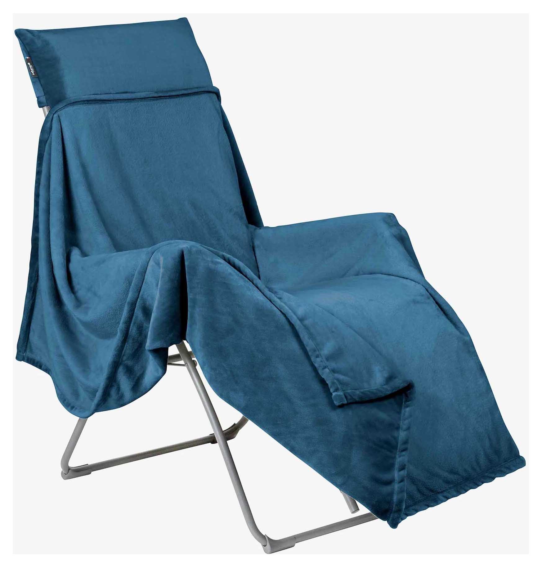 Flocon Decke für Relaxliegen, fjord (aquablau)