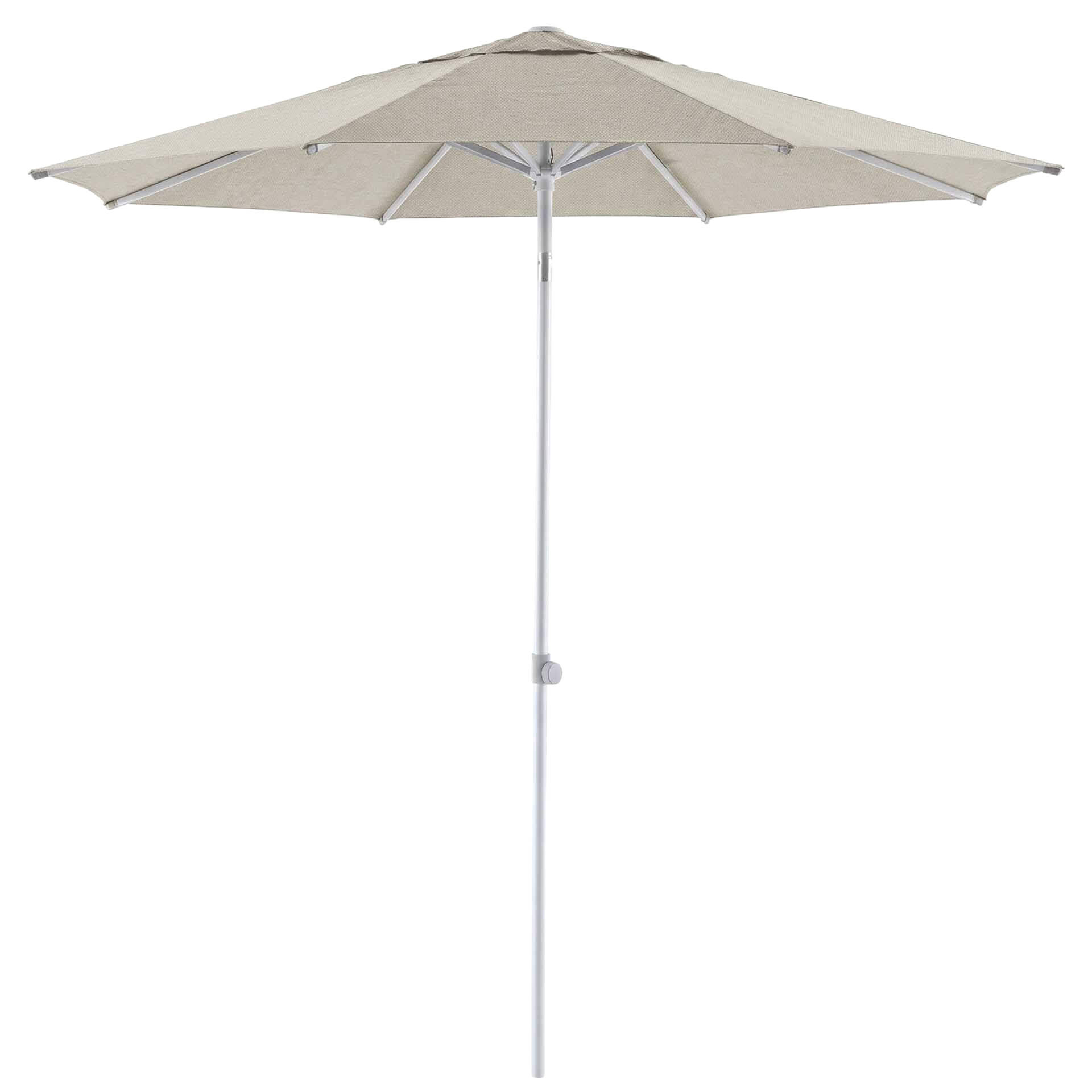 Solid Uno Pure Sonnenschirm rund Ø 250cm, eloxiert/Pure taupe