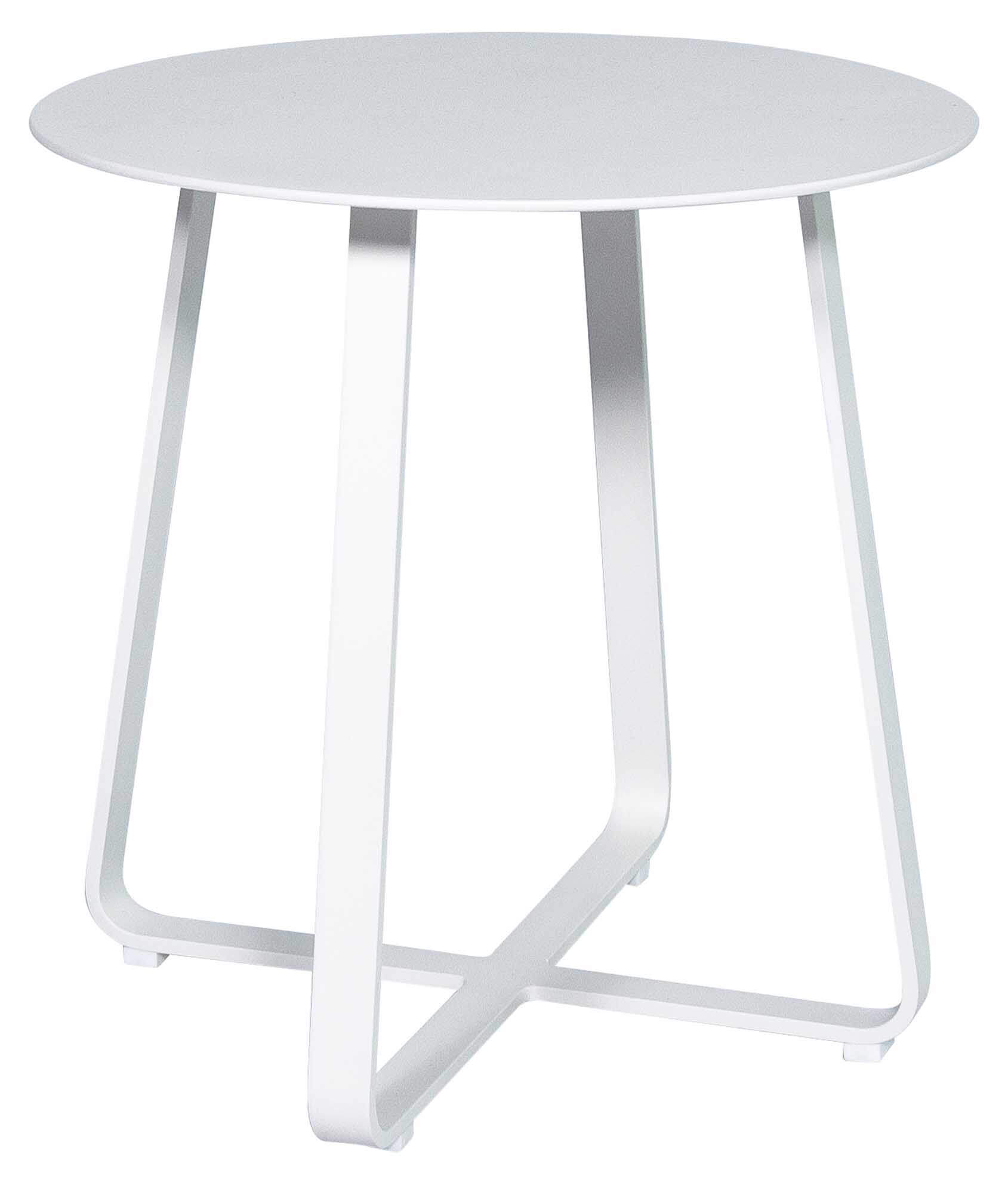 Elko Lounge Beistelltisch 45cm, weiß