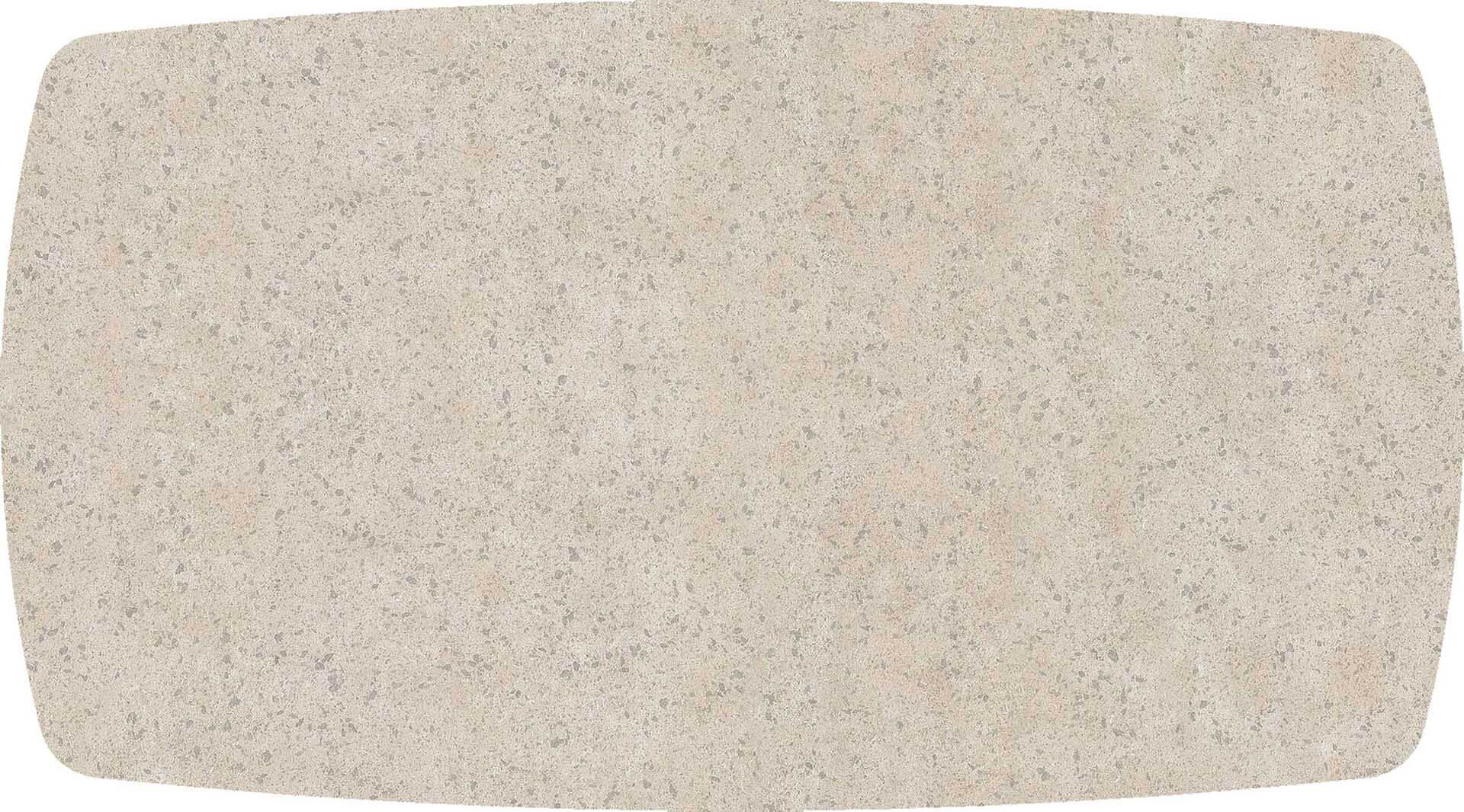 Tischplatte 180x100cm Bootsform, HPL jupiter sand (8mm)