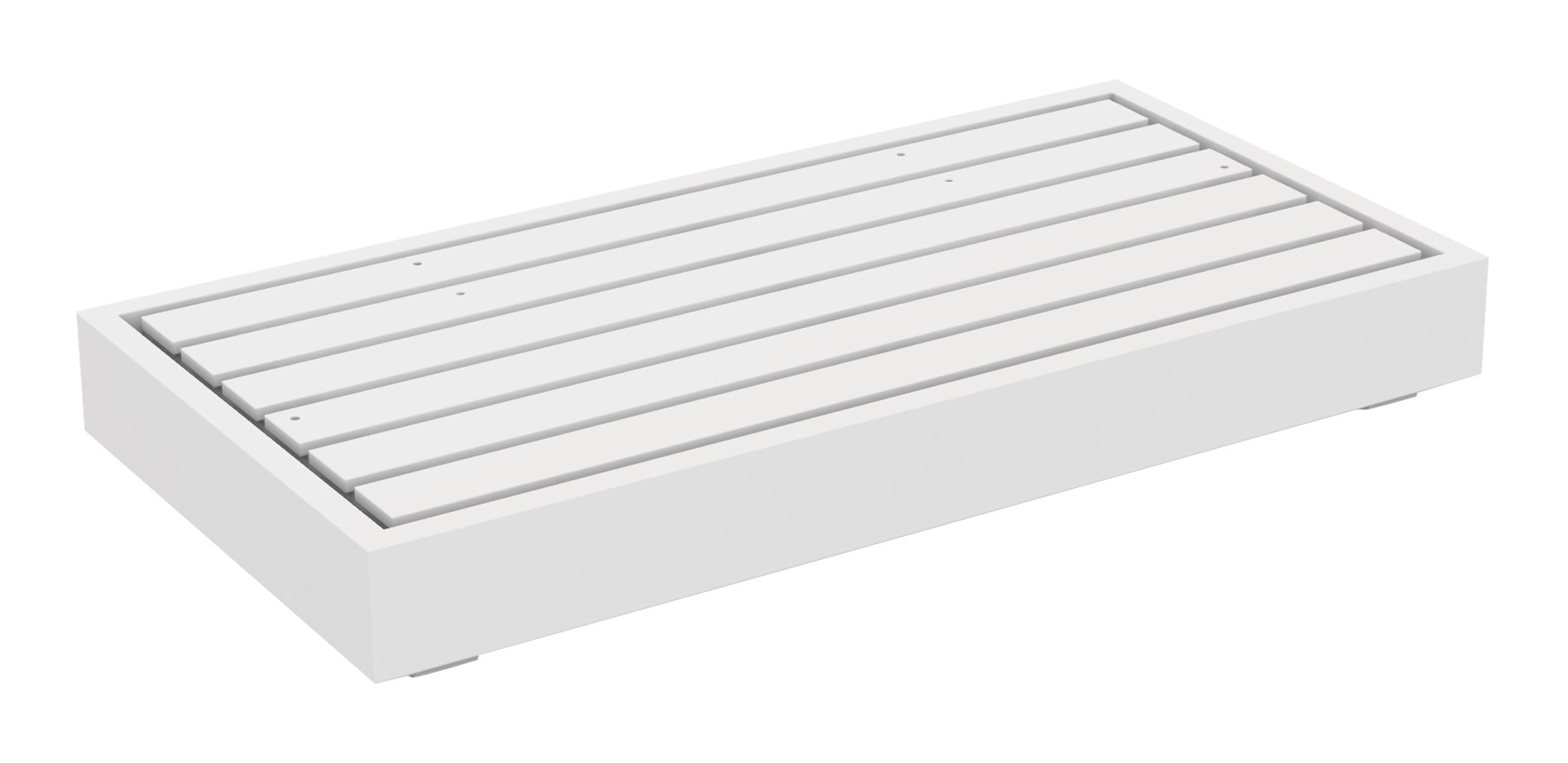 Bari 2-Sitzer Lounge Basismodul, weiß