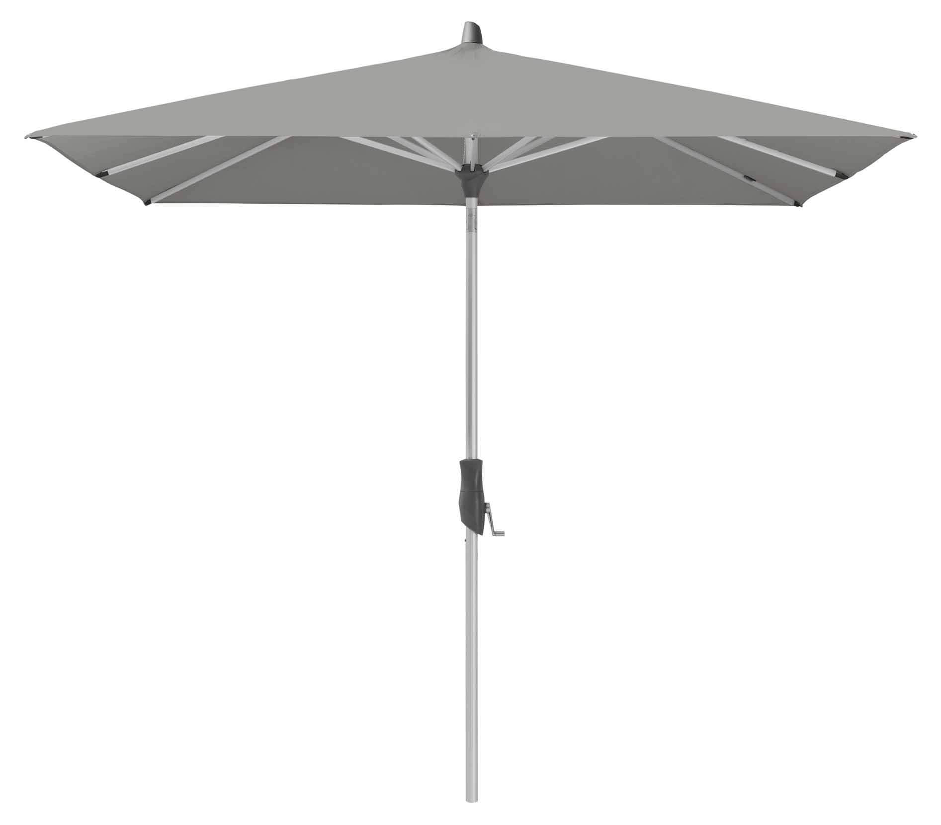 ALU-TWIST Sonnenschirm 250x200cm, Stoff 420 smoke