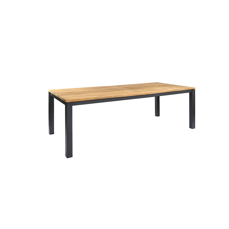 Salerno Ausziehtisch 170/270x90cm, eisengrau/Teak