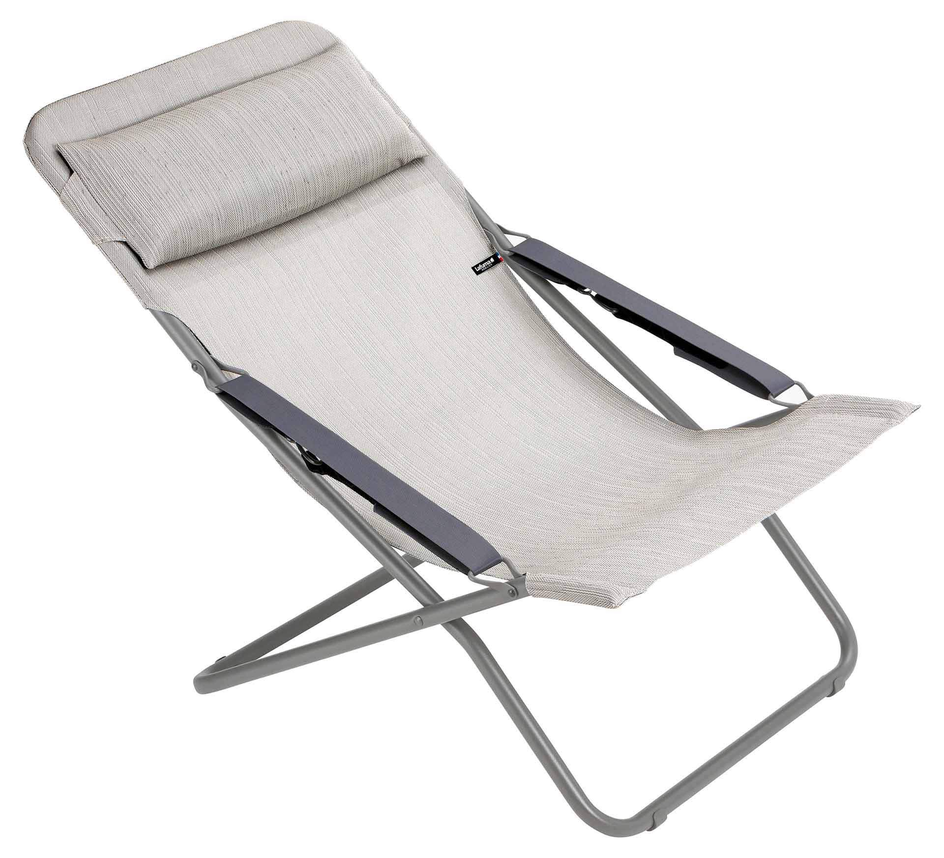 Transabed Liegestuhl titane/galet duo