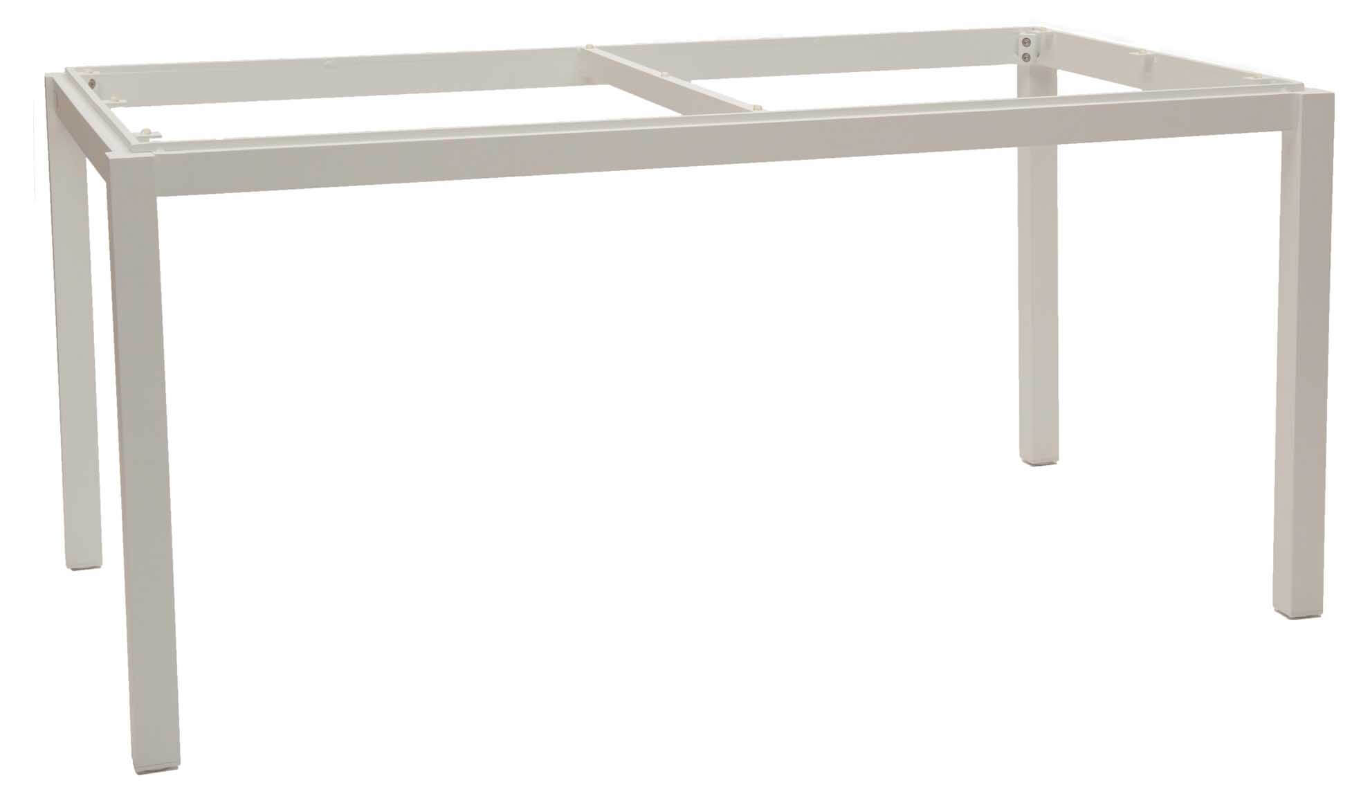 Lugo Tischgestell 160x90cm rechteckig, weiß