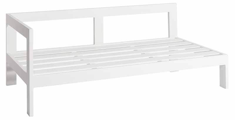 Vigo Lounge Modul Seitenteil rechts, weiß