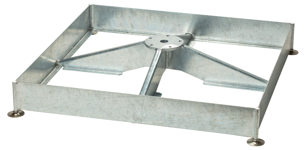 Schirmsockel M4 180kg, Stahl verzinkt, OHNE Platten