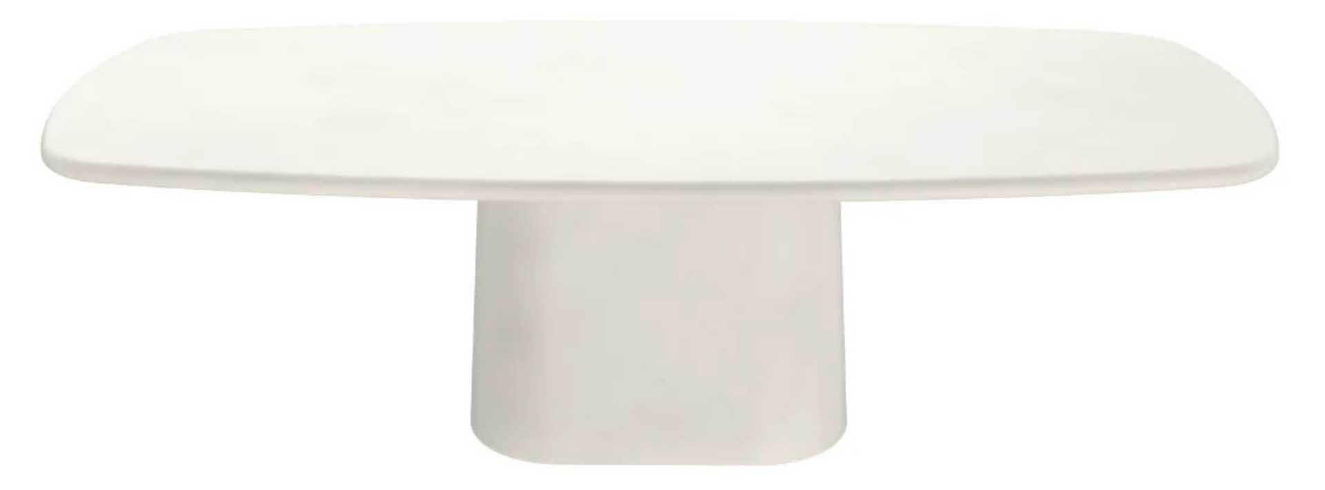 Baso Tisch 240x110cm bootsform, cremeweiß