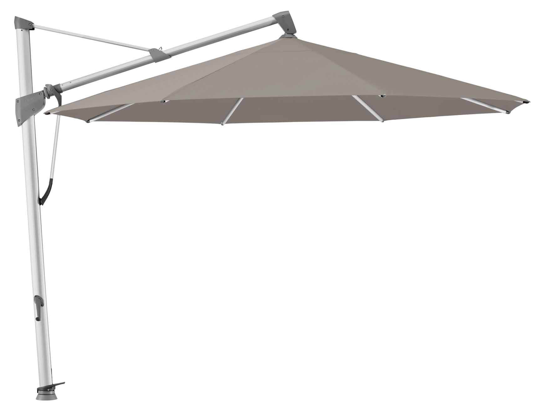 SOMBRANO® S+ Ampelschirm 350cm rund, eloxiert/461 taupe
