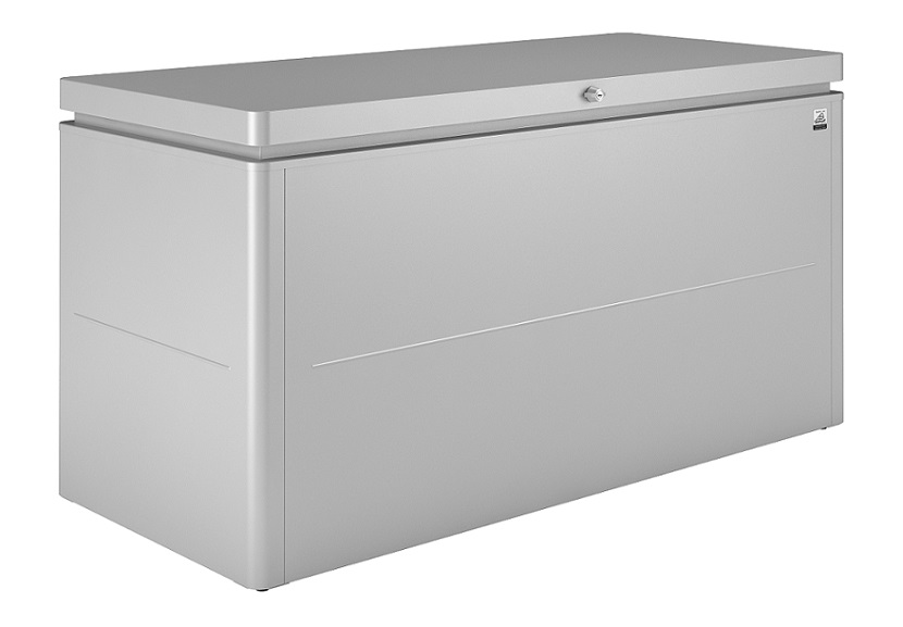 LOUNGEBOX® 160 Kissenbox 160x70x83,5cm, silber-metallic, zerlegt