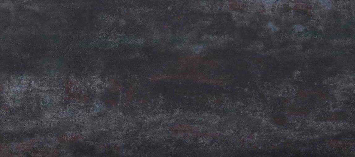 Tischplatte 81,7x36,7cm rechteckig, Keramik oxido dark night (6mm)