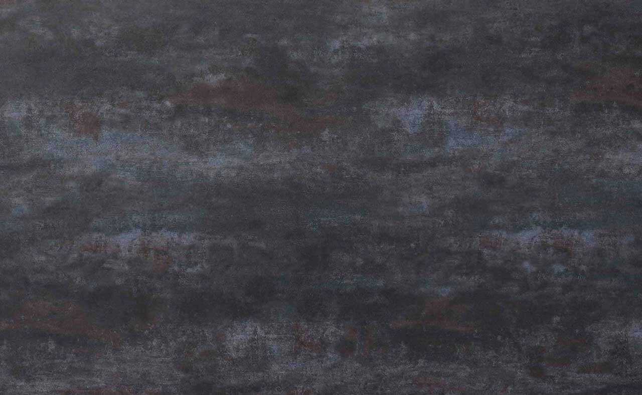 Tischplatte 130x80cm rechteckig, Keramik oxido dark night (6mm)