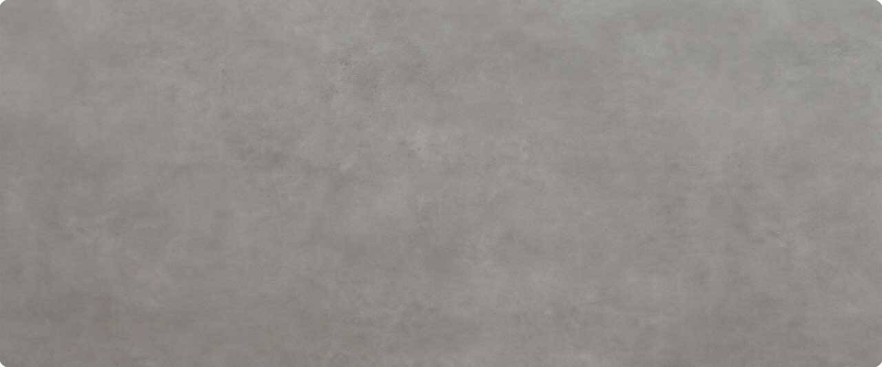 Tischplatte 240x100cm Ecken abgerundet (Radius R50), Keramik zement hell (6mm)