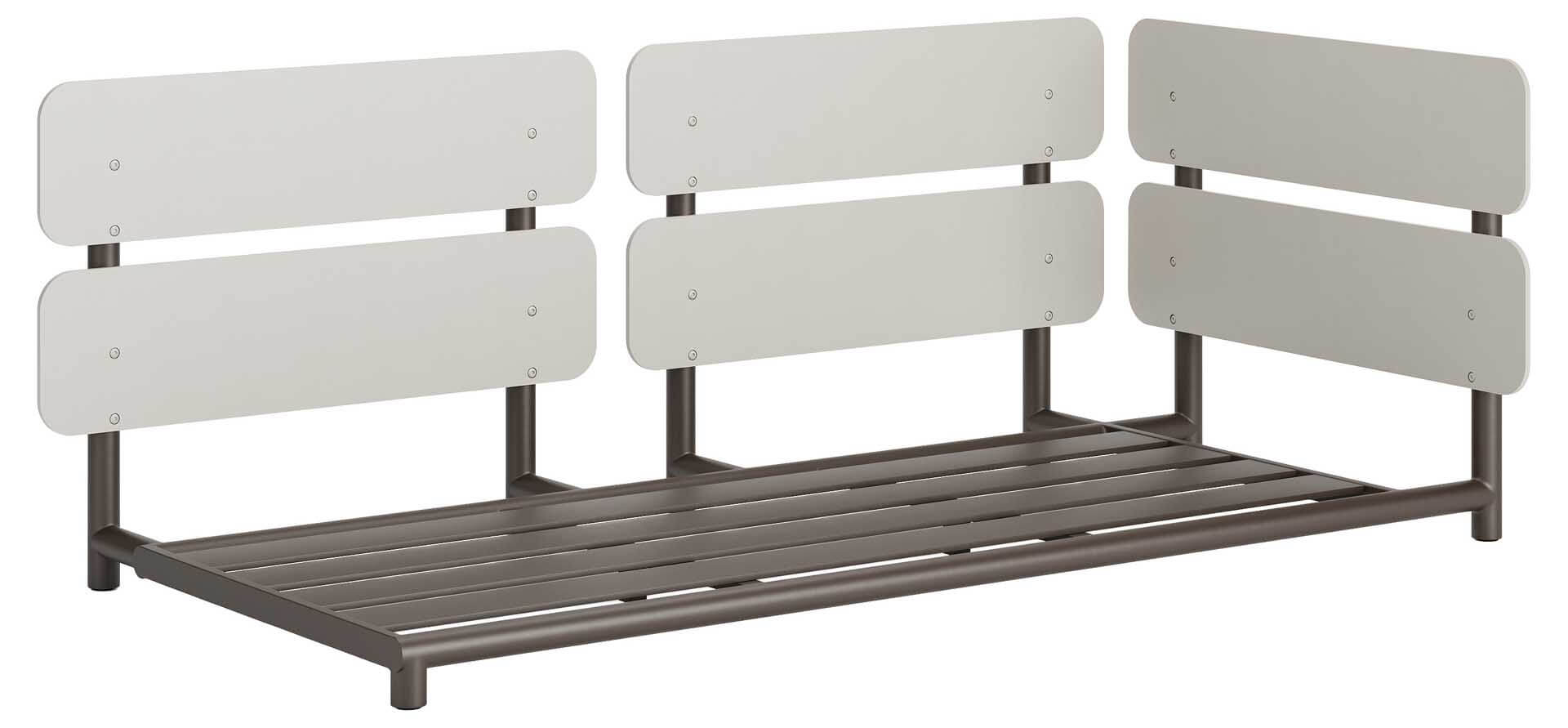 Polo Lounge 2-Sitzer Seitenteil links, bronze/dune