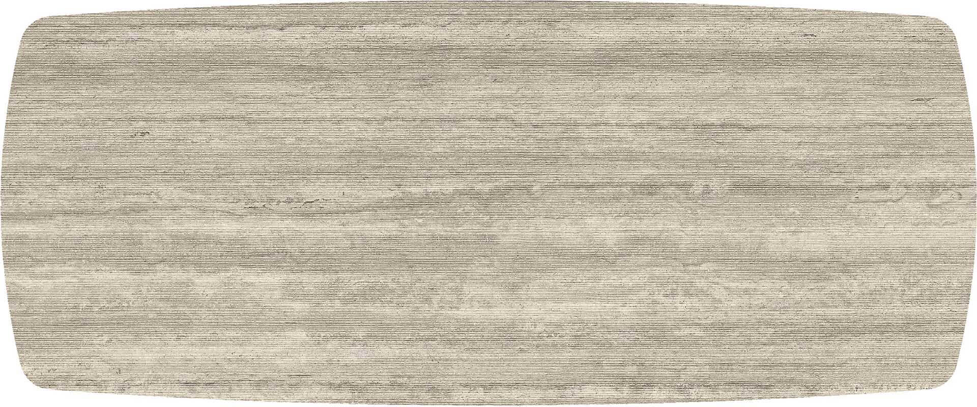 Tischplatte 240x100cm Bootsform, Keramik travertino beige (6mm)