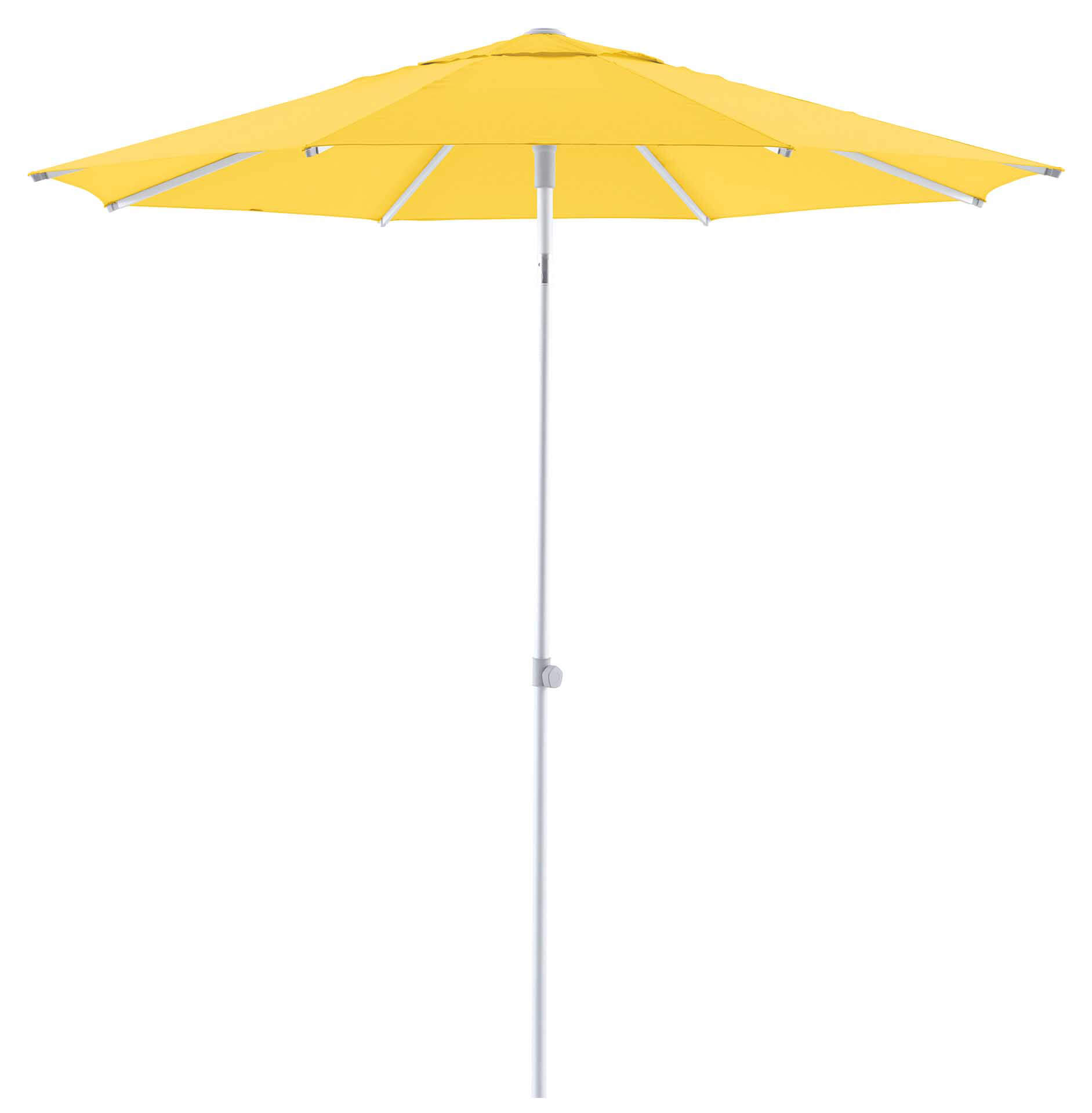 Solid Uno Select Sonnenschirm rund Ø 250cm, eloxiert/lemon