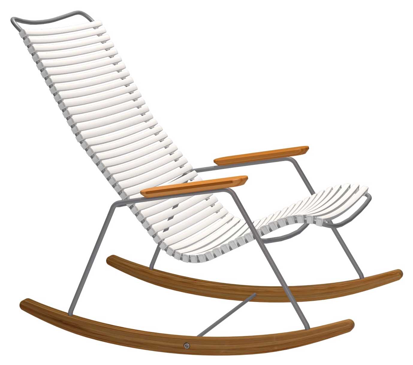 Click Rocking Schaukelstuhl grau/muted white, Bambus