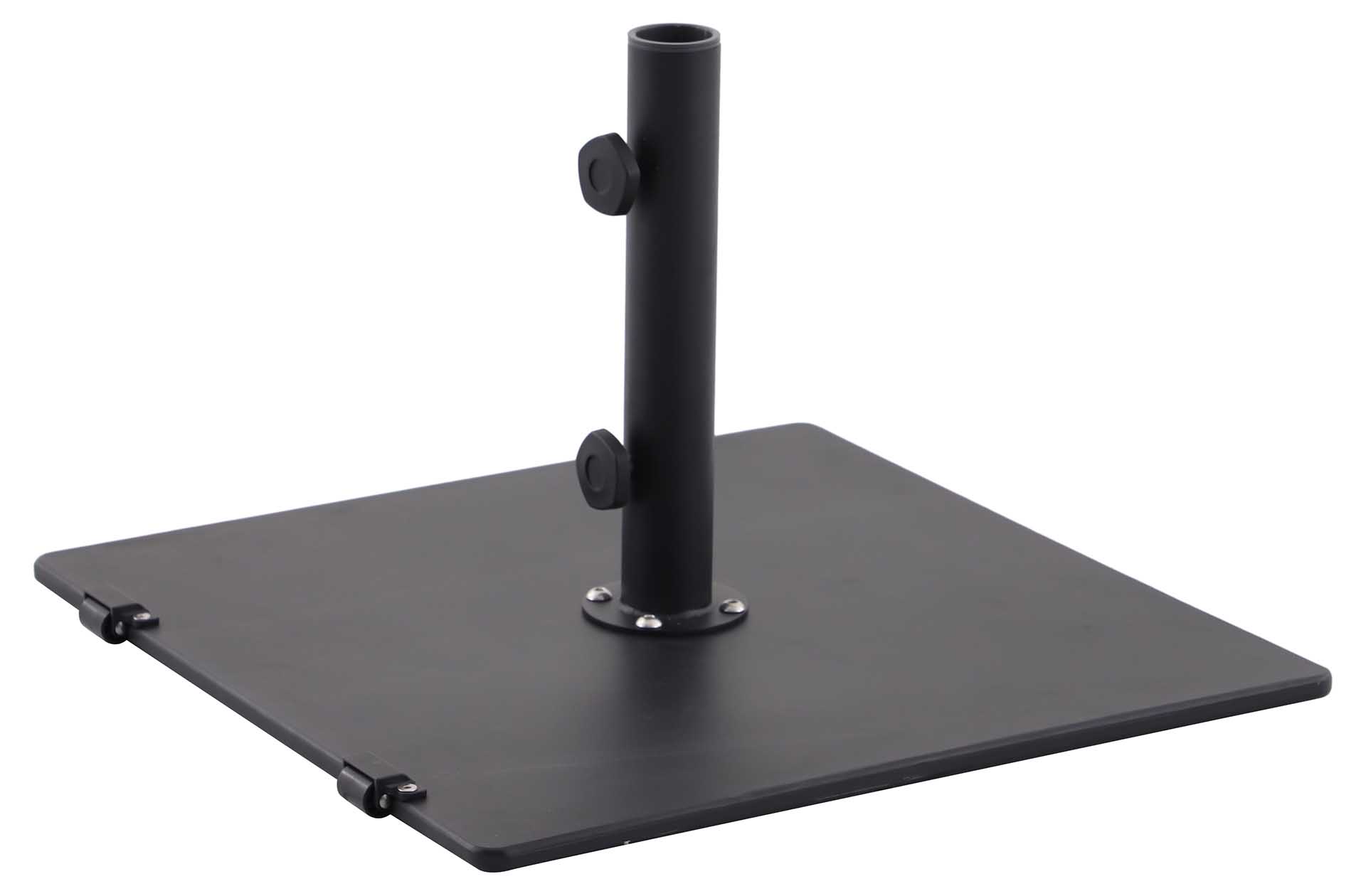 Schirmständer 48kg mit seitlichen Rollen, Standrohr 38-48mm, eisengrau