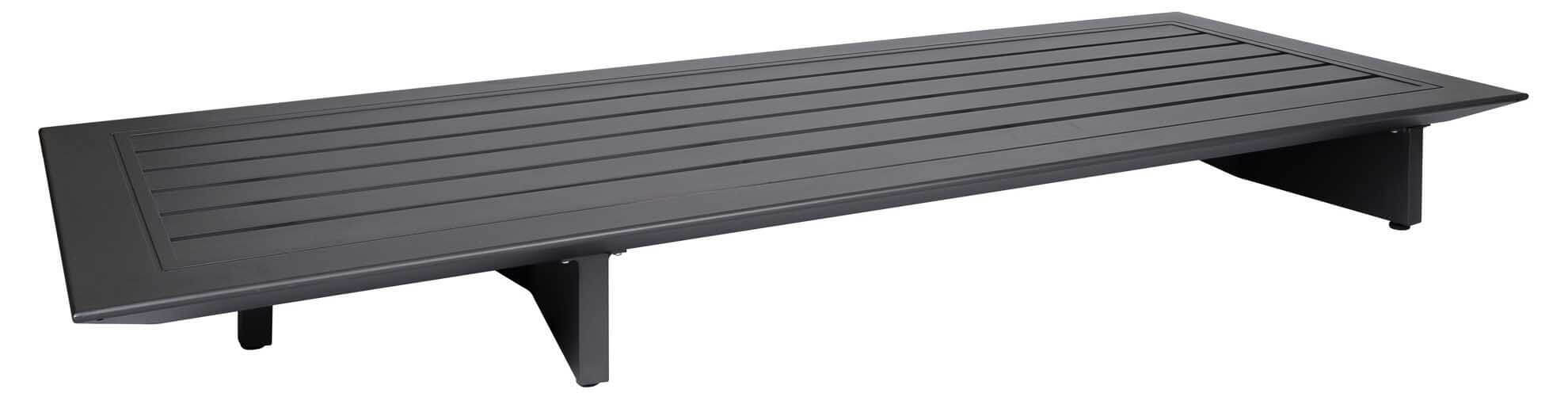 Arbon 2-Sitzer+Kaffeetisch Lounge Basismodul 225x90cm, eisengrau