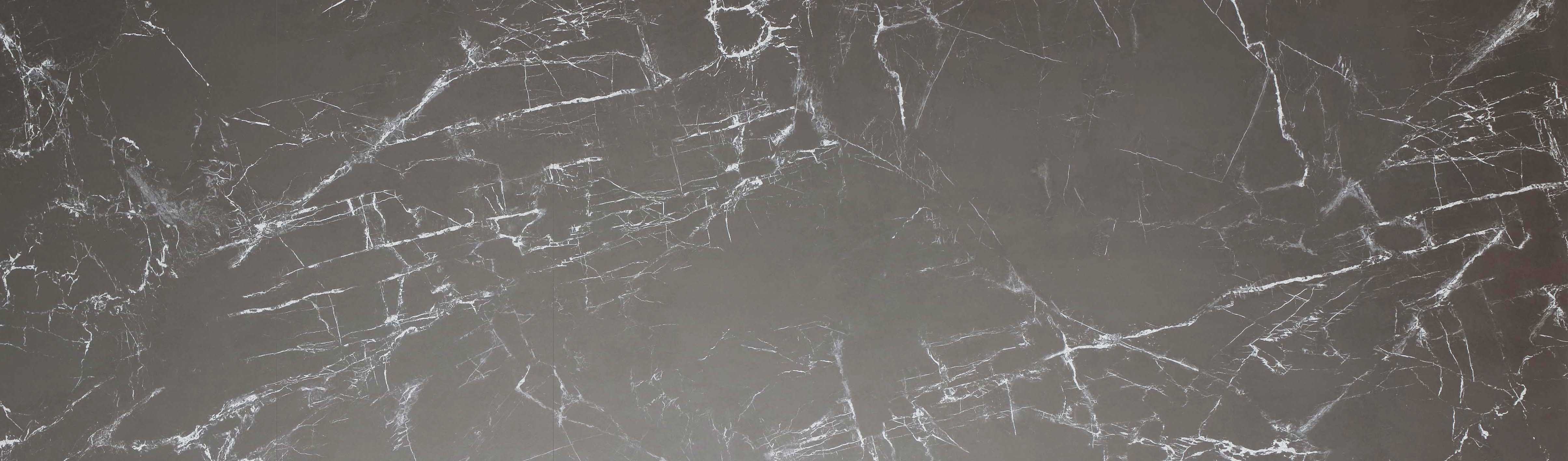 Tischplatte 220/280/340x100cm rechteckig, Keramik grey marble (6mm + 1mm)