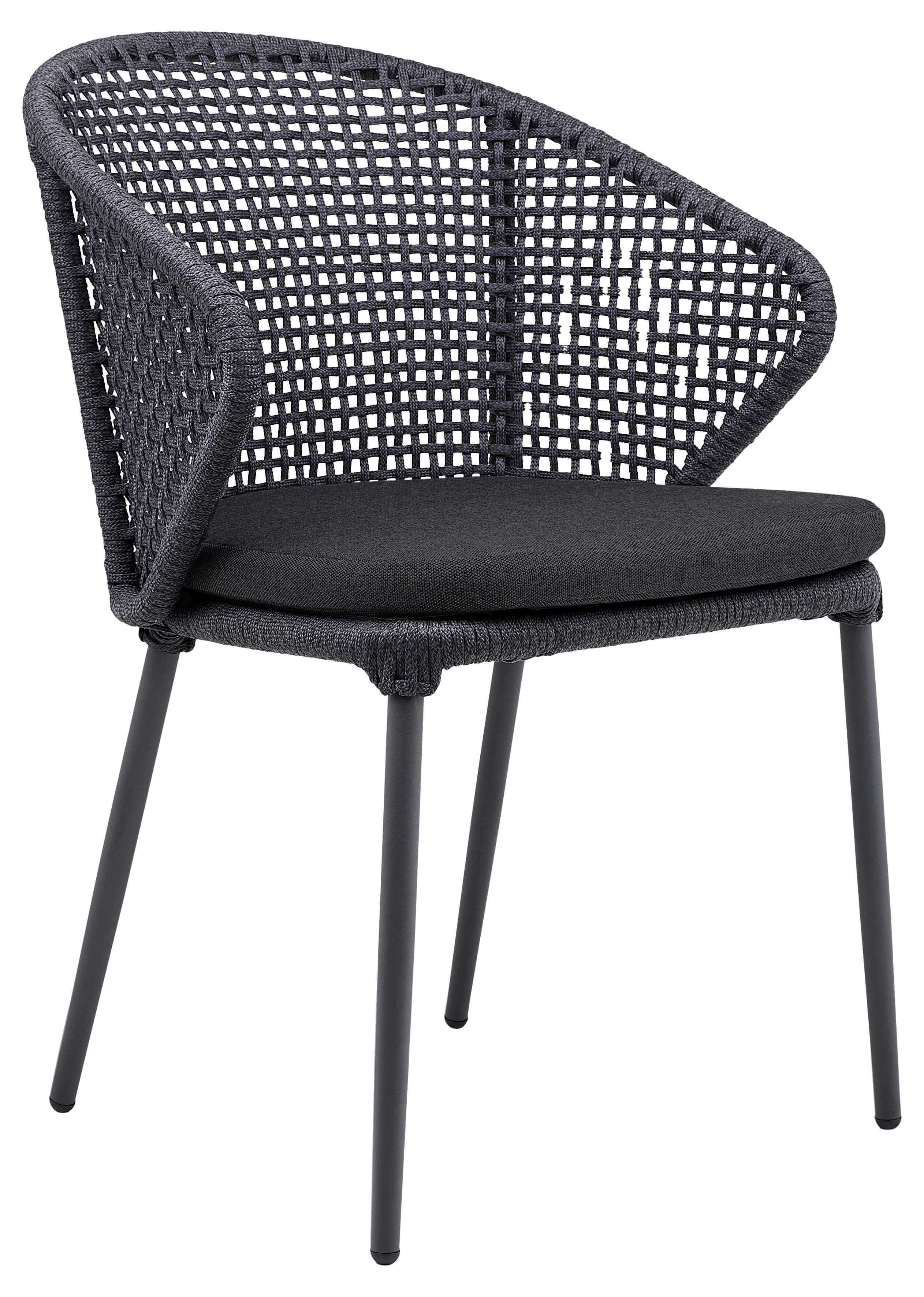 Hera Stapelsessel inkl. Sitzkissen, grau/panama grafito