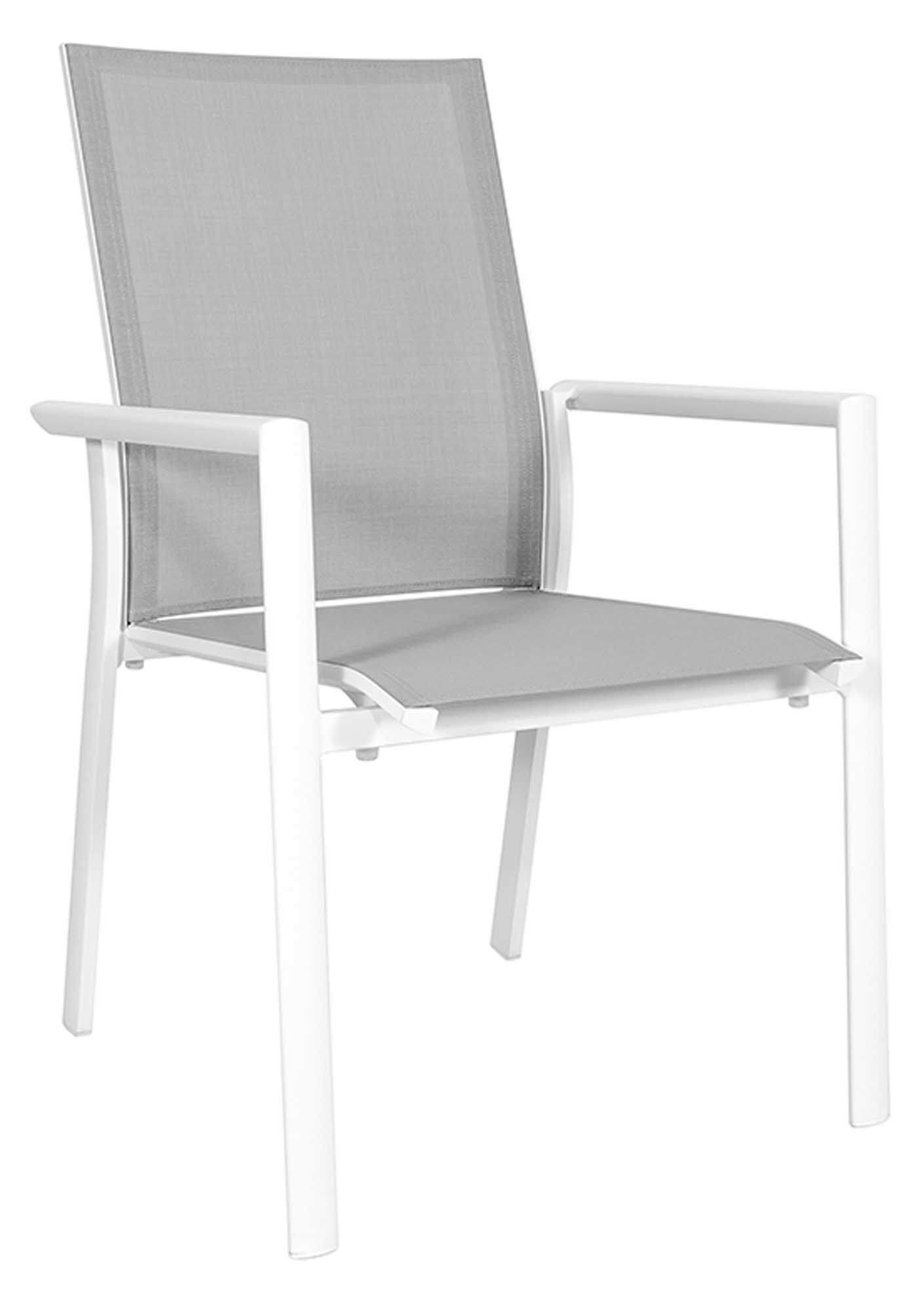 Nashville Stapelsessel weiß/hellgrau