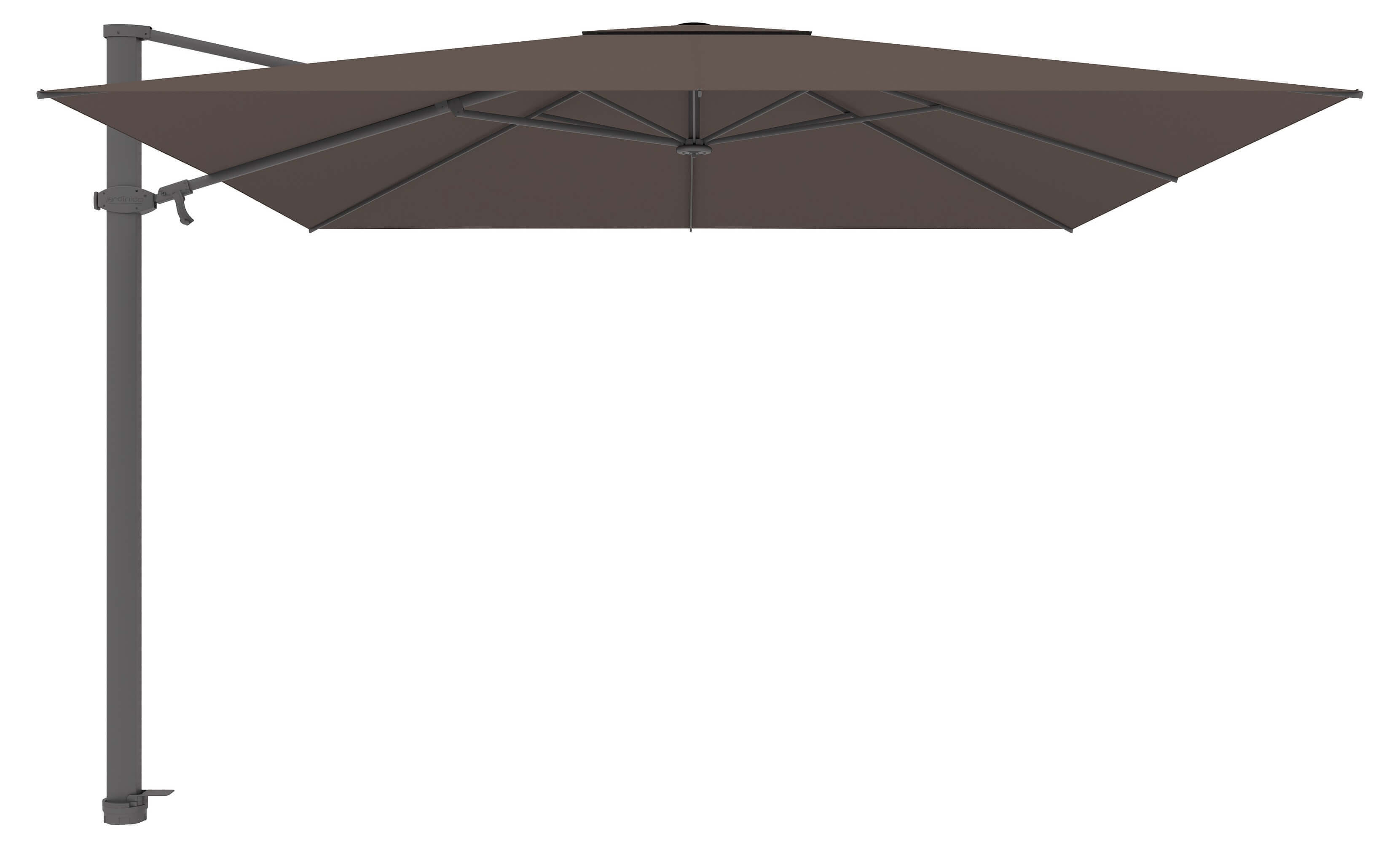 ANTEGO Ampelschirm 300x300cm, anthrazit/Sunbrella® walnut
