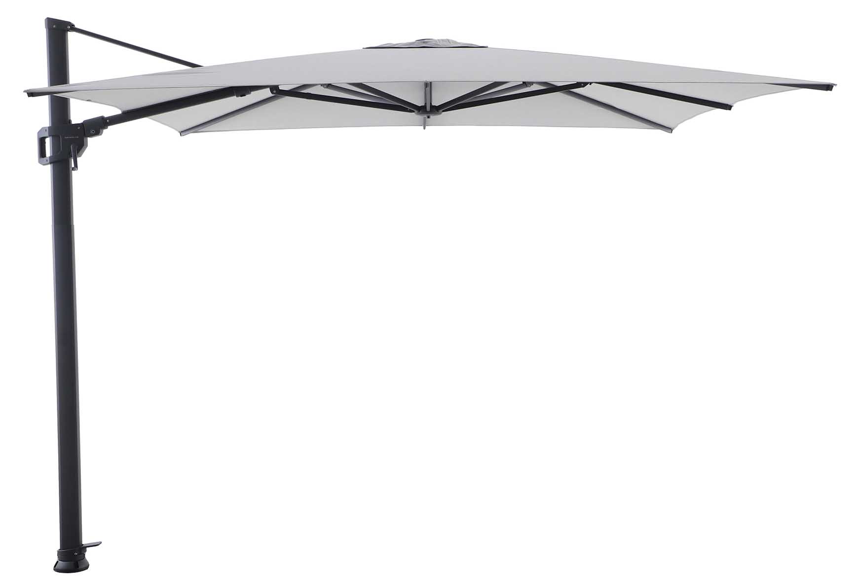 ForeSun Freiarmschirm 300x300cm, eisengrau/lightgrey