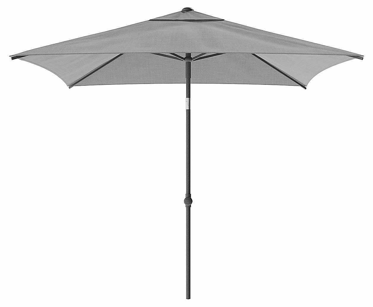 MALIBU Sonnenschirm 240x240cm, anthrazit/Sunbrella® shingles