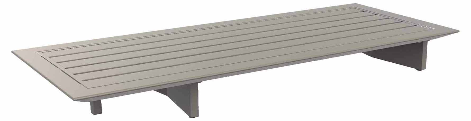 Arbon 2-Sitzer+Kaffeetisch Lounge Basismodul 225x90cm, sand