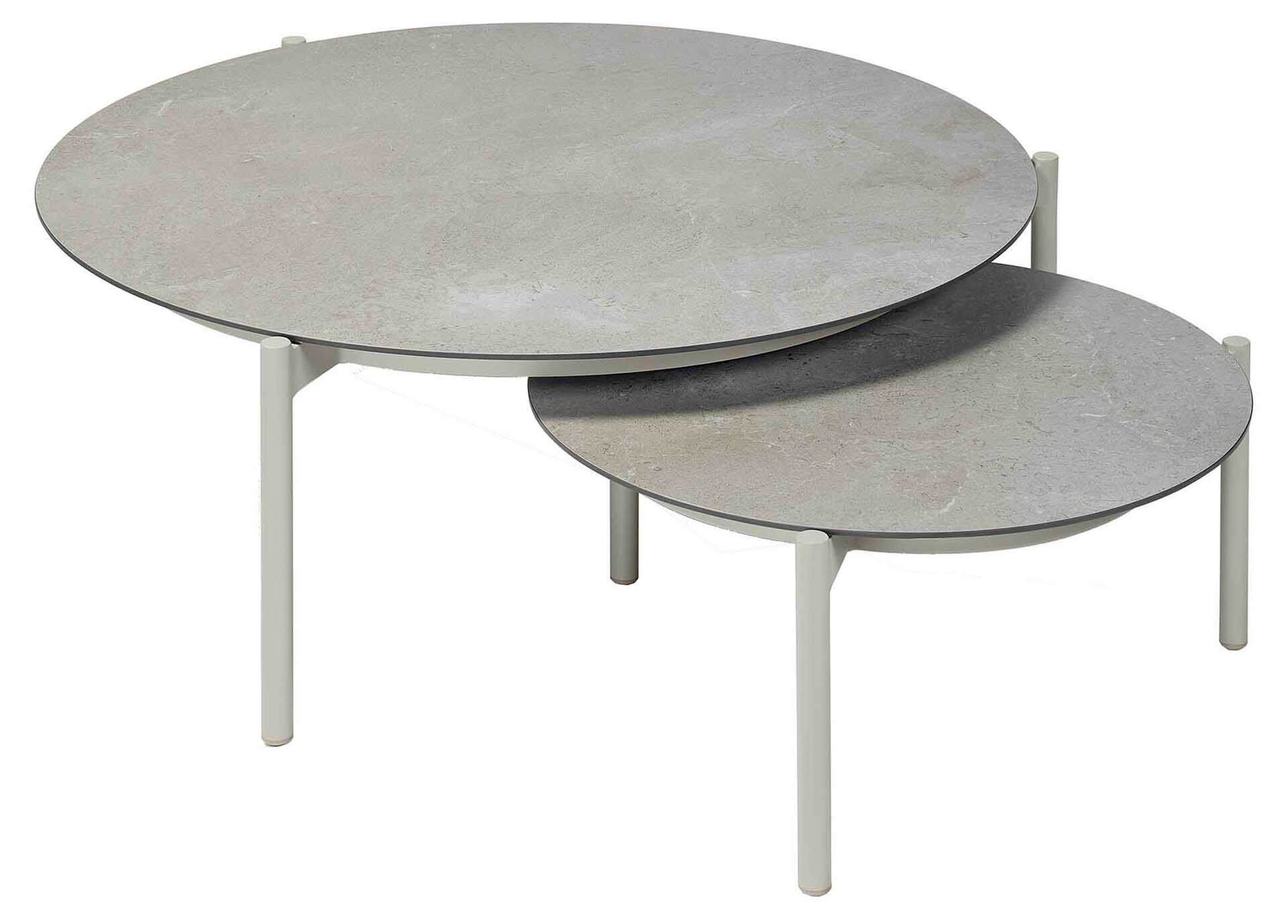 Organo Kaffeetisch-Set, Aluminium dune/Keramik palladium grey