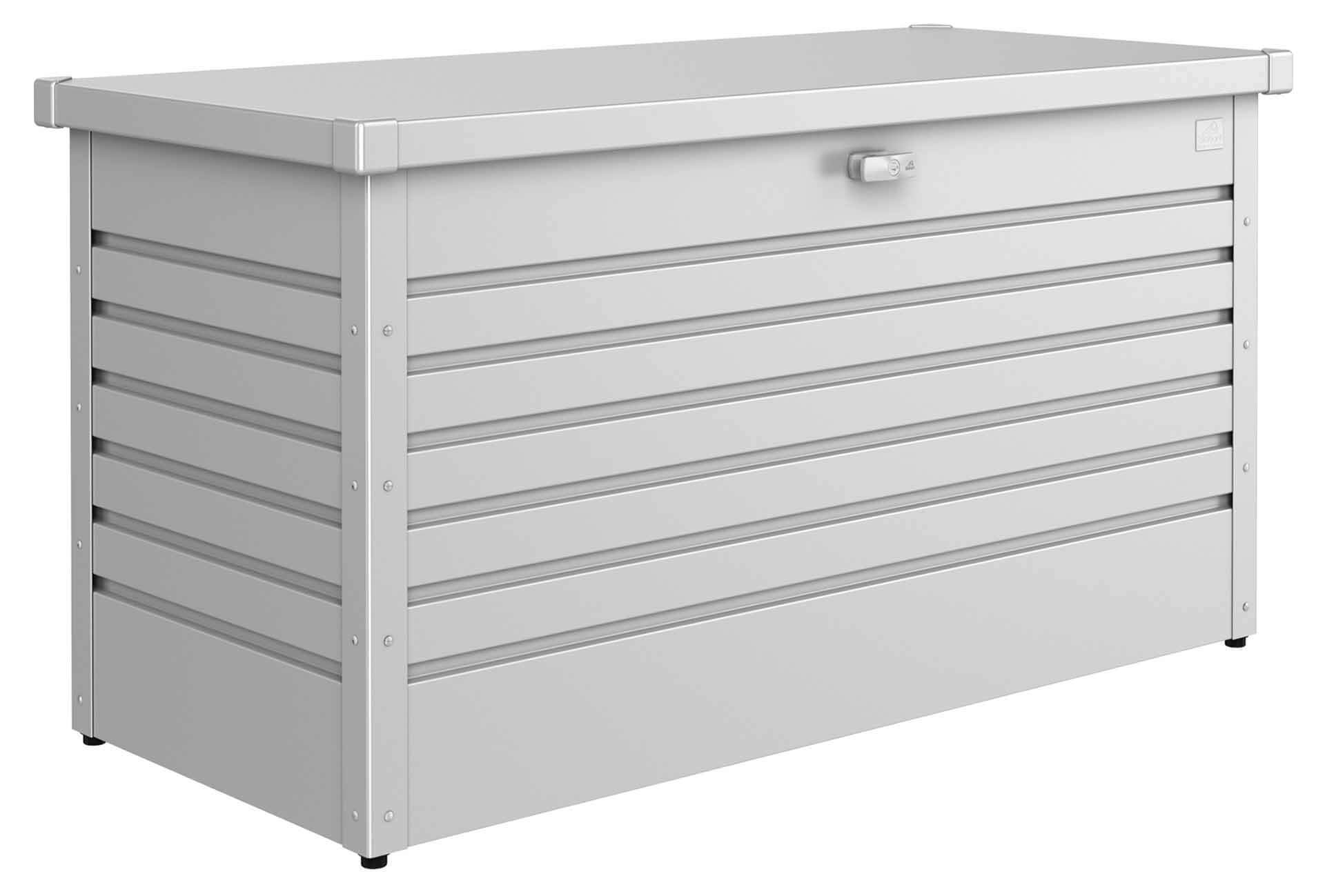 FREIZEITBOX 130 Kissenbox 134x62x71cm, silber-metallic, zerlegt