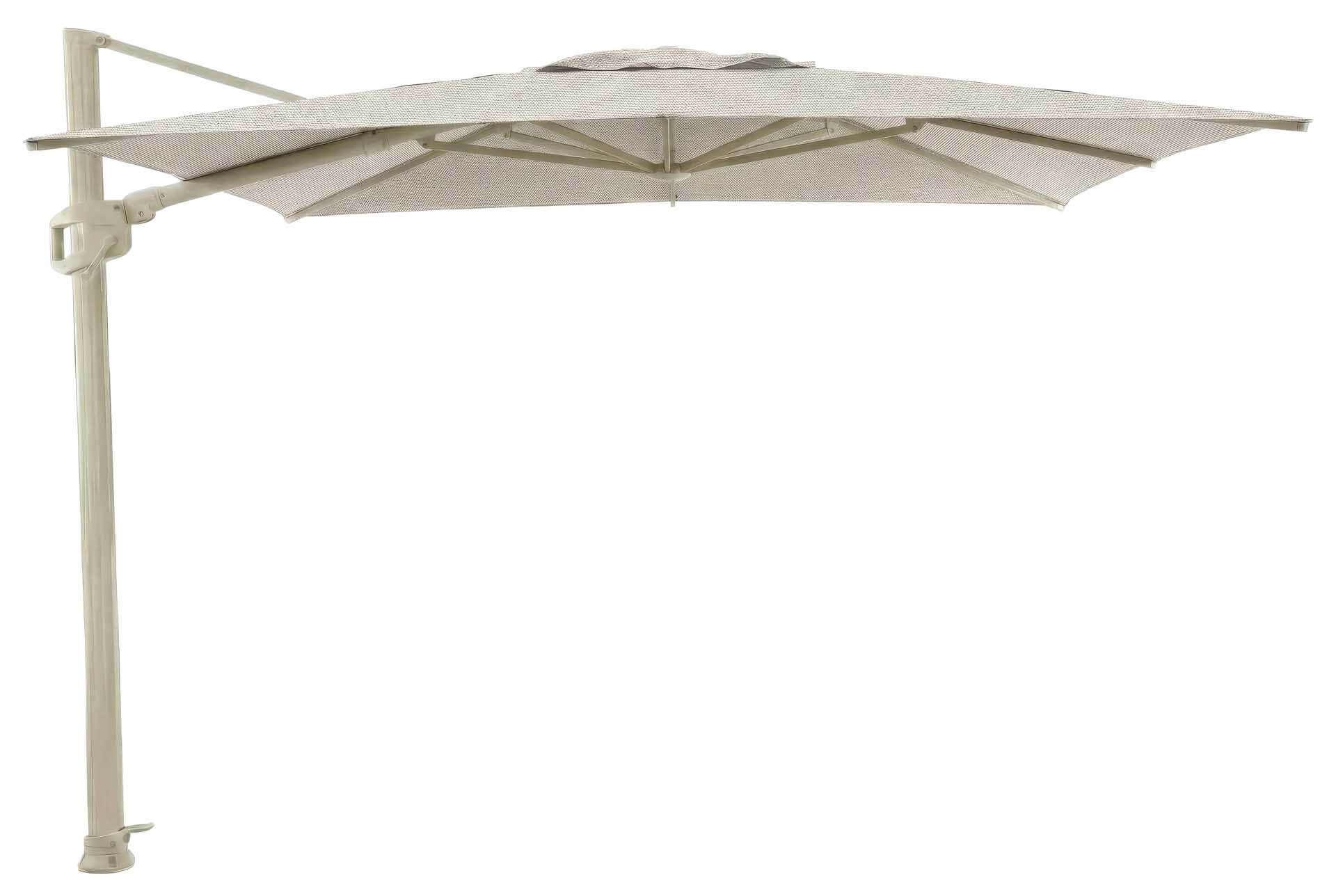 Solara Luxe Freiarmschirm 300x300cm, dune/canvas