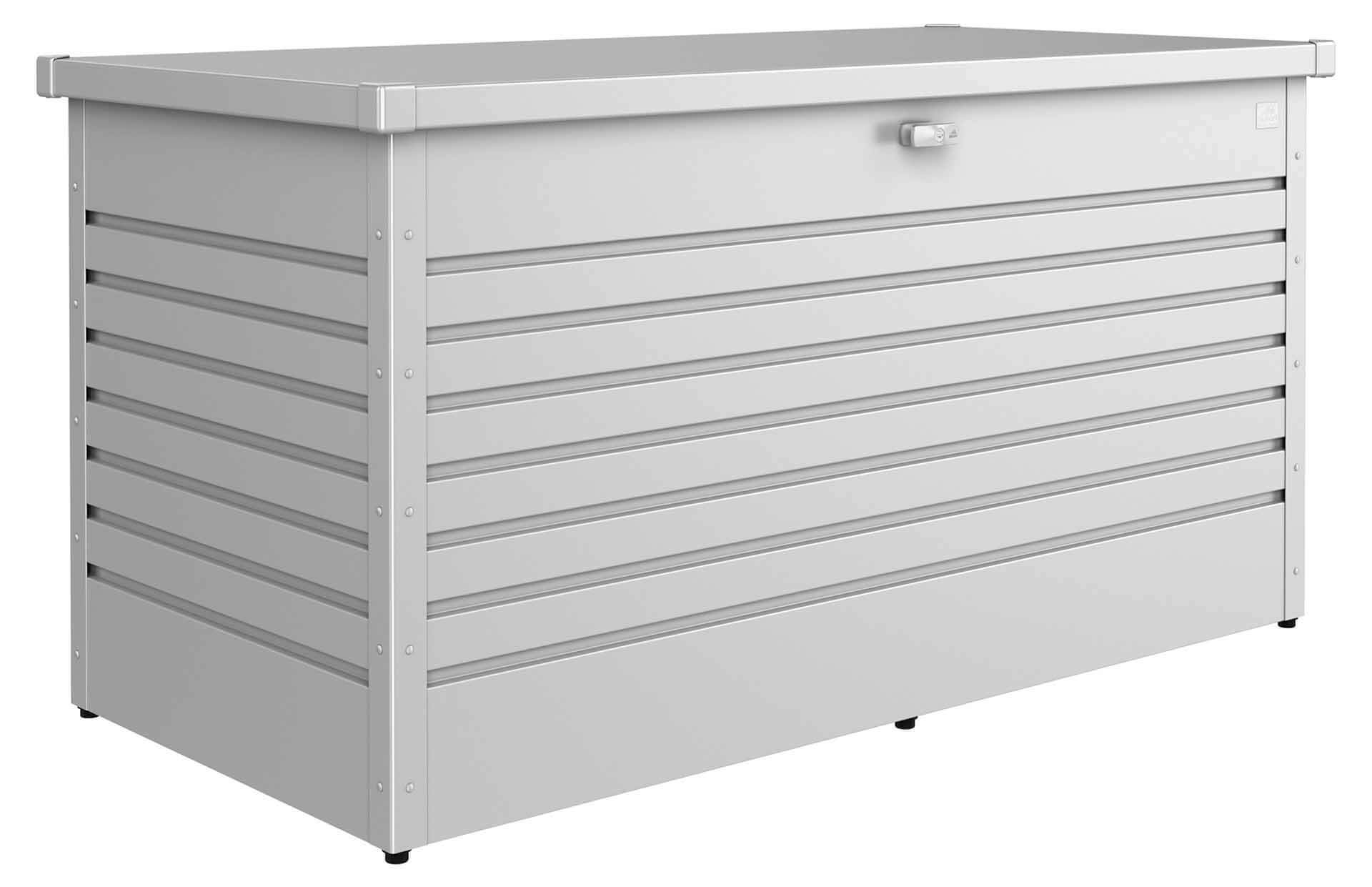 FREIZEITBOX 160HIGH Kissenbox 160x76x83cm, silber-metallic, zerlegt