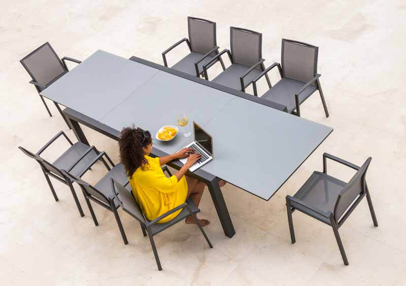 Gartentische mit Glasplatte