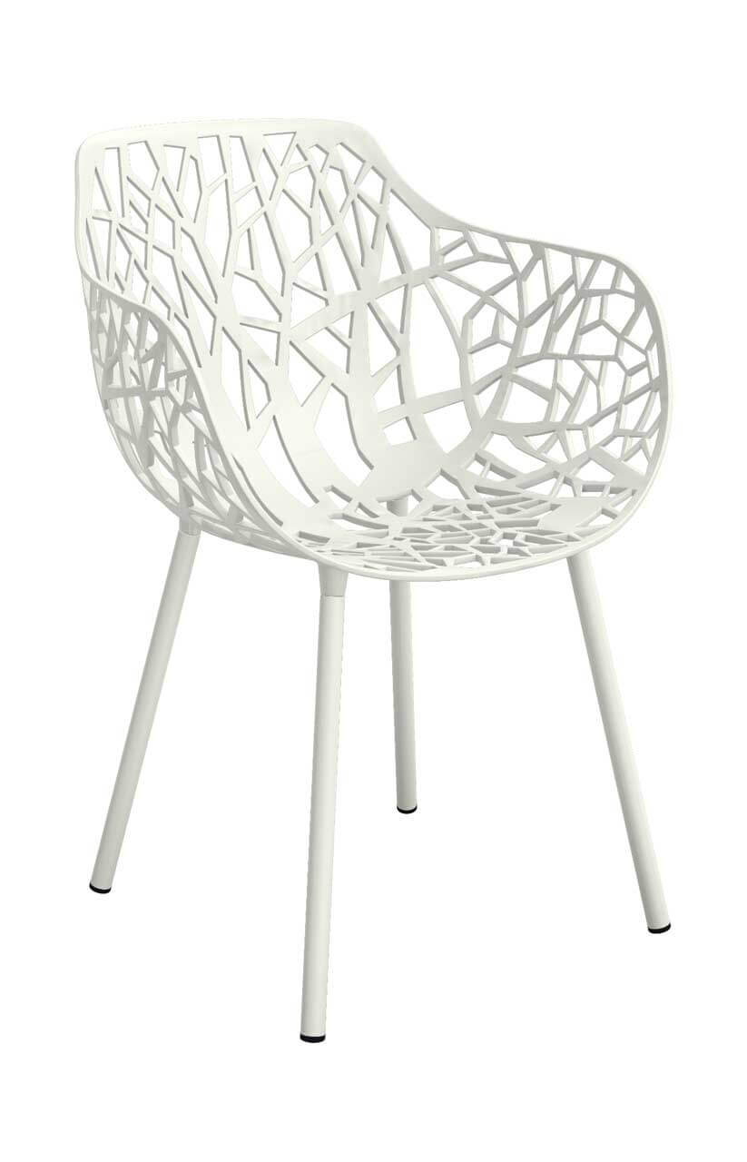 FOREST Sessel mit Armlehnen, weiß